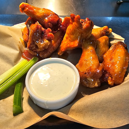 Try our traditional wings
